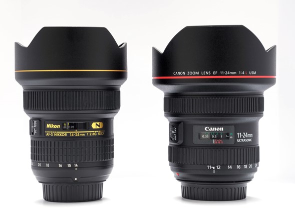 Canon 11-24mm f/4 vs Nikon 14-24mm f/2.8